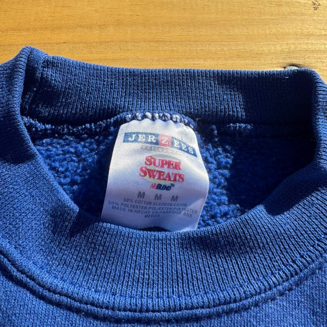 Vintage Blue Volleyball Crusaders Embroidered Sweatshirt - M