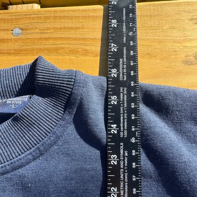 Vintage THRASHED Cleveland Indians Sweatshirt Embroidered - L