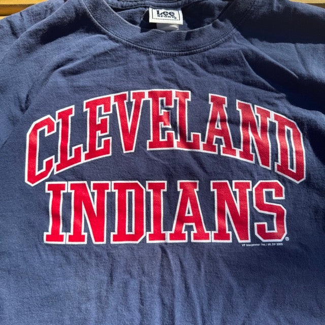 Vintage Cleveland Indians Spell Out T Shirt 2003 - L