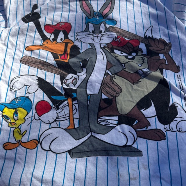 Vintage Looney Tunes Baseball Jersey 1992 - L