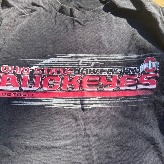 Vintage Ohio State Football T shirt Gray - L