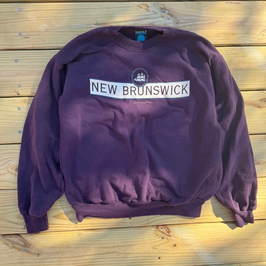 Vintage New Brunswick Canada Ship Sweatshirt - M