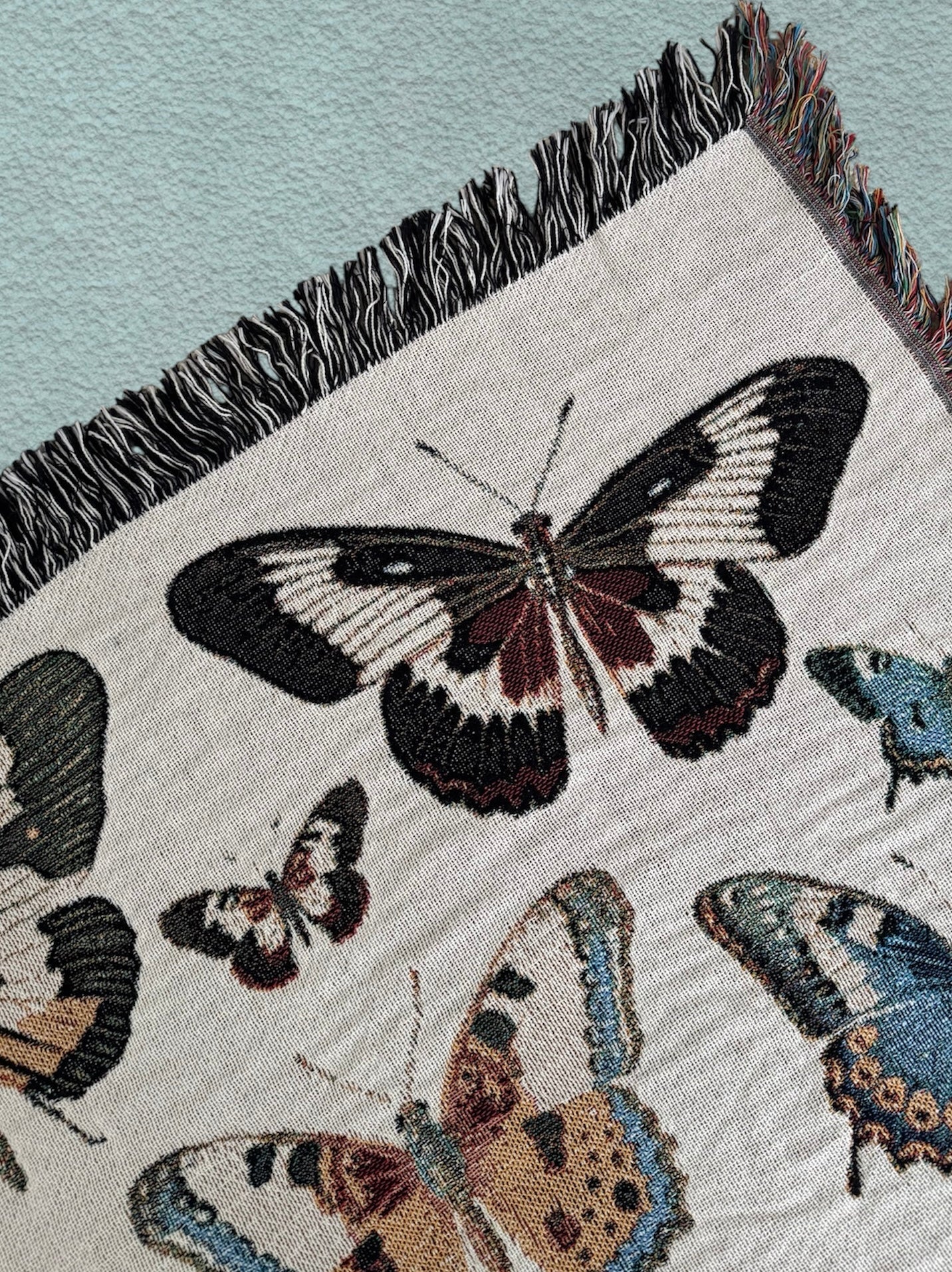 Butterflies and Moths Woven Blanket