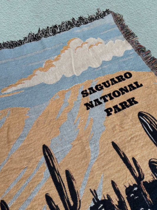 Saguaro National Park Woven Blanket
