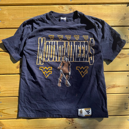Vintage West Virginia Mountaineers Faded T Shirt - L