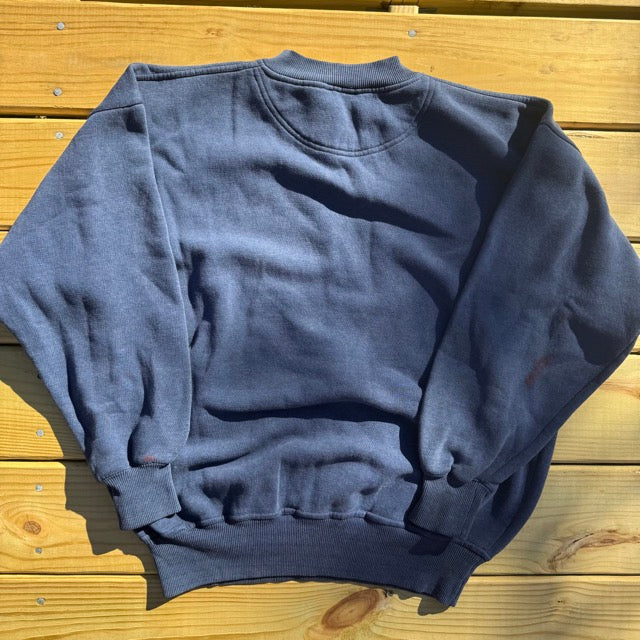 Vintage THRASHED Cleveland Indians Sweatshirt Embroidered - L