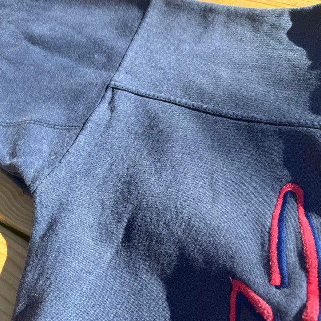 Vintage THRASHED Cleveland Indians Sweatshirt Embroidered - L