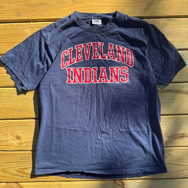 Vintage Cleveland Indians Spell Out T Shirt 2003 - L
