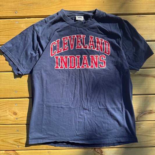 Vintage Cleveland Indians Spell Out T Shirt 2003 - L