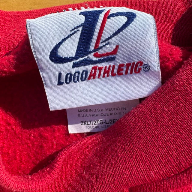 Vintage Cleveland Indians Sweatshirt Embroidered - 2XLT