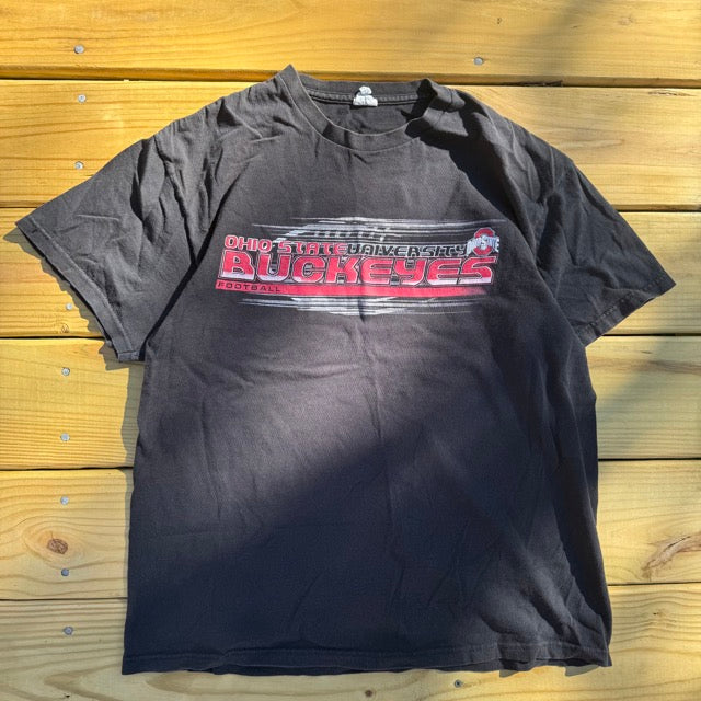 Vintage Ohio State Football T shirt Gray - L