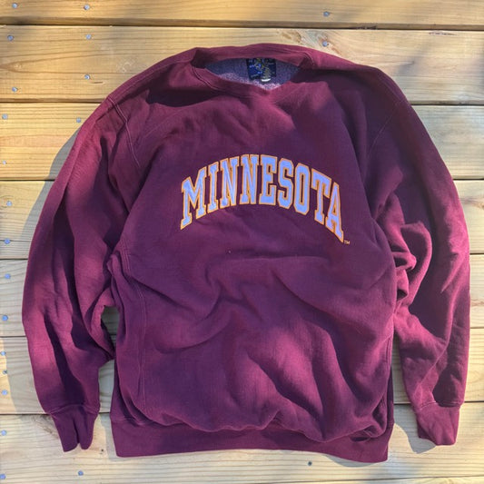 Vintage Minnesota Sweatshirt Embroidered Spellout - XXL