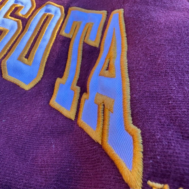Vintage Minnesota Sweatshirt Embroidered Spellout - XXL
