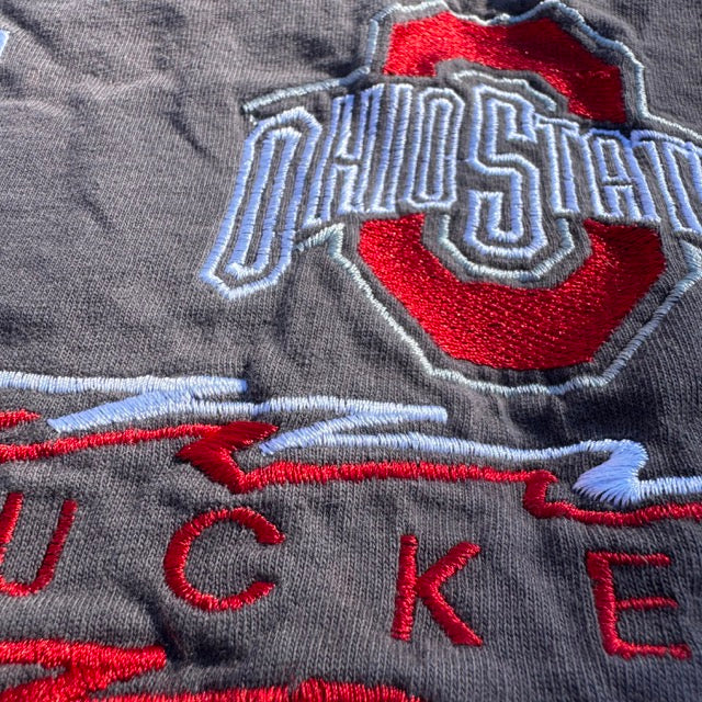 Vintage Ohio State Buckeyes Embroidered T Shirt - L