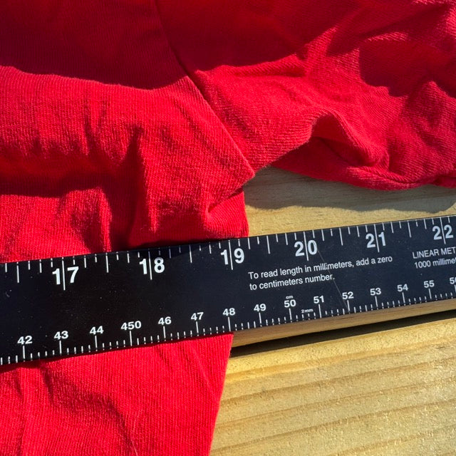 Vintage Ohio State Red T Shirt Cracked Graphic - L