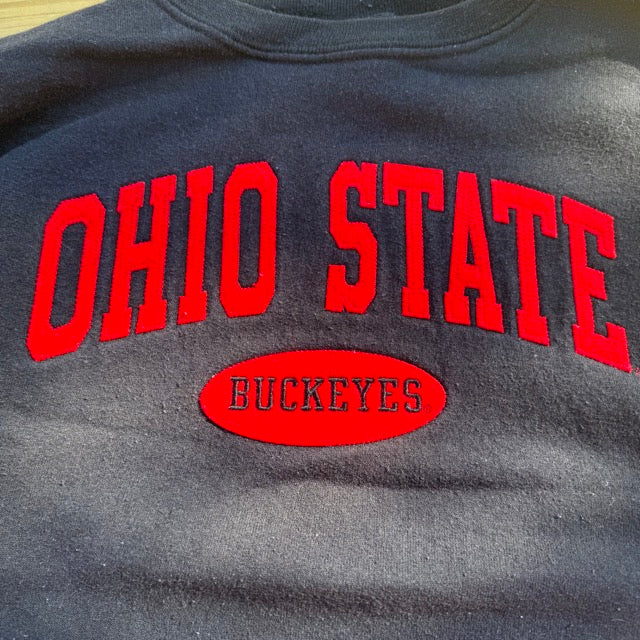 Ohio State Pullover Sweatshirt With Embroidered Spellout - XL