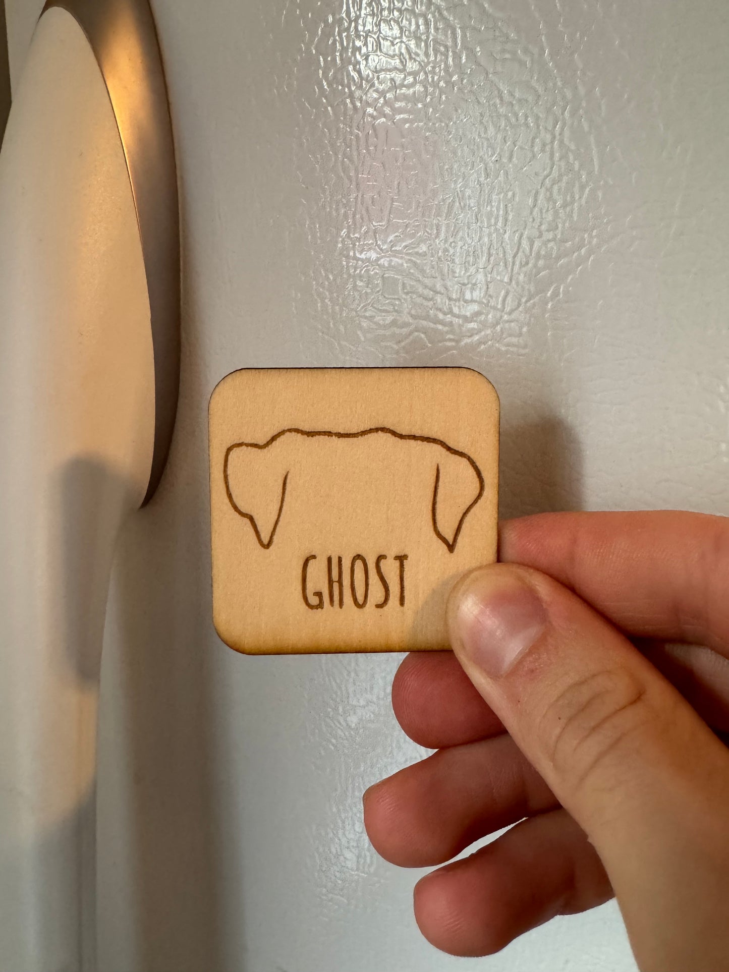 Personalized Pet Ear Fridge Magnet